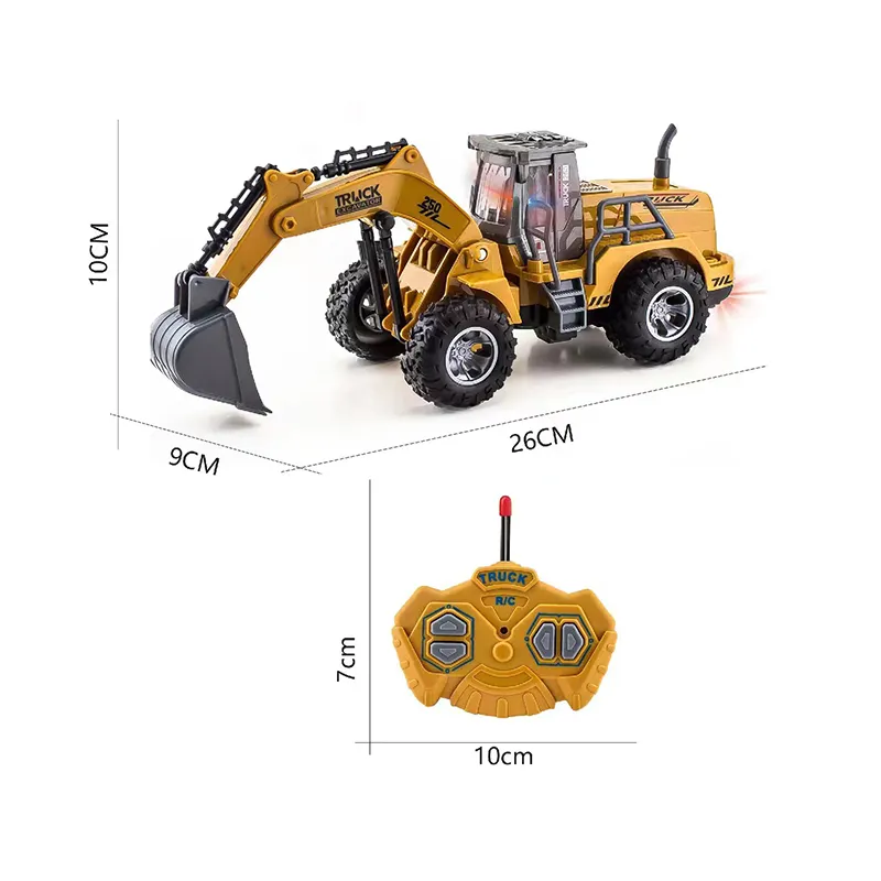 LONGXI 1:30 telecomando afferrare pala escavatore dumper bulldozer giocattoli modello giocattoli 4CH rc escavatore caricatore con luce per i bambini