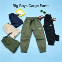 Pantalon cargo kaki à séchage rapide pour bébés garçons, modèle YQ269, taille 20-30, styles à poches, vente en gros, 5,25 dollars