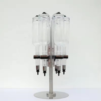 Prix usine 500ml conception rotative 6 bouteilles distributeur de parfum présentoir de parfum avec 6 distributeurs de tête de pompe