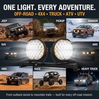 Par de Luces LED de 9 Pulgadas y 150 W para Camionetas, Compatibles con Baje Designs LP9 Pro KC HiLiTES Rigid 360 Jeep Wrangler