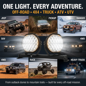 Par de Luces LED de 9 Pulgadas y 150 W para Camioneta, Compatibles con Baja Designs LP9 Pro KC HiLiTES Rigid 360 Jeep Wrangler - Product Image 2
