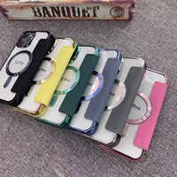 Pochette en cuir étui magnétique pour téléphone Iphone15 promax