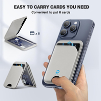 Compatible avec la coque arrière magnétique à fentes pour cartes, support à charnière magnétique, tissus techniques, utilisation sur bureau, support magnétique