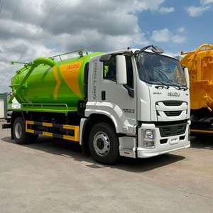 Camion d'aspiration des eaux usées diesel ISUZU GIGA 4x2 LHD RHD 6 roues avec pompe à vide 12m³ et citerne septique - Prix - Product Image 3