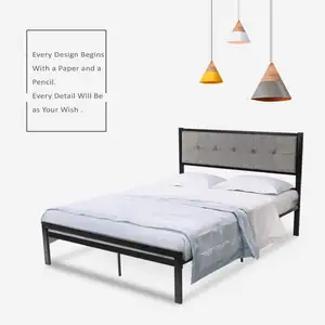 Full size metal bed wrought iron metal beds optional color metal bed furniture