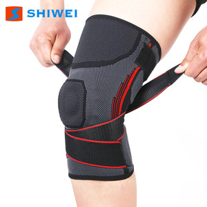 Shiwei <b>Knee</b> <b>Brace</b> Compression <b>Support</b> Protective Sports Football Unisex Blue Red Green - Product Image 2