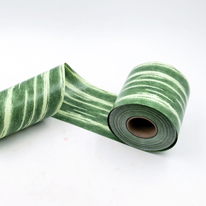 50 mètres panaché <span class=keywords><strong>Aspidistra</strong></span> feuille vert crème ruban Floral Tru-Life ruban pour bricolage artisanat Halloween et décor de fête de mariage - Product Image 3