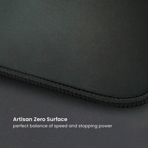 Tapis de <span class=keywords><strong>souris</strong></span> de jeu professionnel personnalisé 450 mm x 400 mm avec tissu ARTISAN Zero et base antidérapante, tapis de <span class=keywords><strong>souris</strong></span> carré plat - Product Image 4