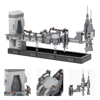 Ensemble de blocs de construction Space War Bespin Duel, kits DIY, briques MOC, jouets pour enfants, Mould king MOC2370
