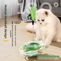 Jouets classiques et mignons pour chats avec plumes, en matériau PP, pour l'auto-amusement, la réduction du stress, balles distributrices de nourriture et menthe