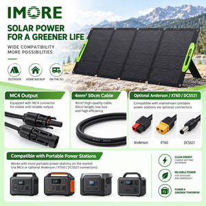 Outdoor <b>Solar</b> <b>Charger</b> 400W Foldable ETFE Monocrystalline Panel with MC4 Anderson XT60 Options for Camping Hiking and Travel - Product Image 5
