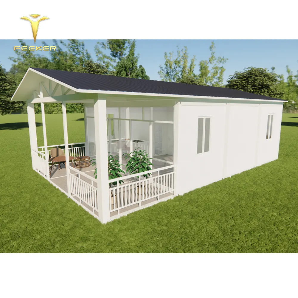 Expandable House With Bathroom Interlock Brick Solar Kit Container Fabrication