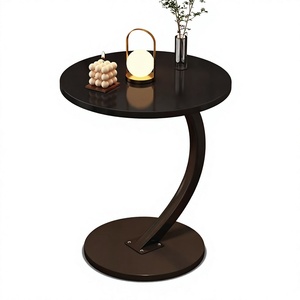 Meja Samping Tempat Tidur Logam Sederhana, Meja Kopi Kecil, Penyimpanan Balkon Rumah, Meja Samping Tempat Tidur Kamar Tidur, Rak Penyimpanan - Product Image 1