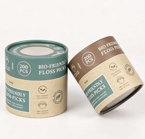 Tube en papier cylindrique rond biodégradable avec fenêtre, personnalisable avec logo, de qualité alimentaire, pour l'emballage de thé, de café et de cadeaux - Product Image 2