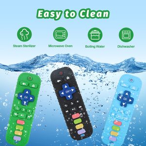 Productos <span class=keywords><strong>para</strong></span> Autismo, <span class=keywords><strong>mordedores</strong></span> con forma de Control remoto, antiestrés, suave, congelable, lavavajillas y nevera, juguetes seguros de silicona <span class=keywords><strong>para</strong></span> bebés - Product Image 4