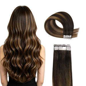 Extensiones de Cabello Adhesivas Mini, 100% Cabello Humano Remy, Doble Trama, Invisibles, Finas, Extensiones de Cabello Adhesivas al por Mayor para Salón - Product Image 1