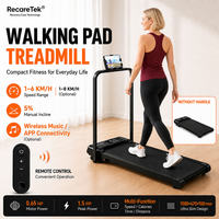 Caminadora Eléctrica Portátil Plegable con Inclinación, Equipo de Gimnasio en Casa Inteligente, Equipo de Ejercicio para Correr