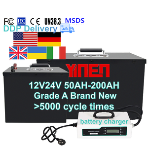 Корпус 12 В 24 В 300Ah 200Ah 100Ah lifepo4 батарея 12,8 В 25,6 В с BMS 1200wh для солнечной системы хранения внутри помещений на открытом воздухе - Product Image 1