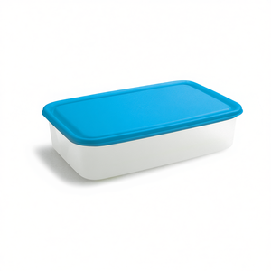 Frigochef Contenant alimentaire rectangulaire minimaliste en PP moulé par injection de 2,70 L, hermétique et empilable, avec couvercle à clipser pour la cuisine - Product Image 3