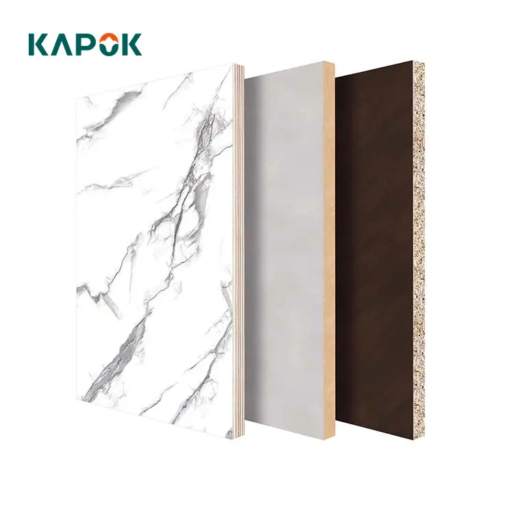 4*9 size Synchronized Wood Texture Decoration Melamine mdf Particle Board 15 mm for Cabinet Wardrobe Closet Wood Materials