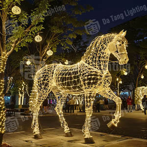 Lumières décoratives LED des douze signes du zodiaque, indice de protection IP65, couleurs personnalisables pour les parcs urbains et les paysages extérieurs - Product Image 6