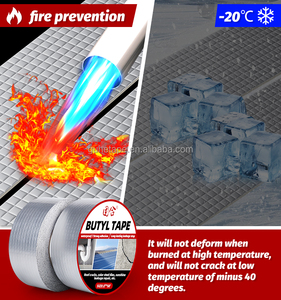 Waterdicht Zilver Aluminiumfolie Butyl Afdichting Tape Antistatische Rv Dak Reparatie Boot Pijp Afdichting Siliconen Glas Dak Lek <span class=keywords><strong>Patching</strong></span> - Product Image 5