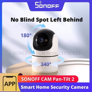 SONOFF CAM Pan Tilt 2 Cámara de Seguridad Inteligente para Interiores con Visión Nocturna, Panorámica de 360°, Detección Humana y de Movimiento a través de Alexa - Product Image 2