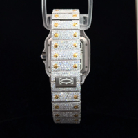 Nouvelle montre-bracelet analogique de luxe carrée en acier inoxydable, mouvement à quartz, verre Hardlex, chronographe pour homme, 5 ATM, 46 mm, automatique