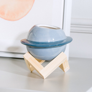 Vente chaude mignon en céramique planète forme pot de fleurs moderne sphérique bonsaï <span class=keywords><strong>vase</strong></span> planteur succulent planteur <span class=keywords><strong>vase</strong></span> <span class=keywords><strong>pour</strong></span> la décoration intérieure - Product Image 4