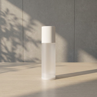 Flacons Pompe Airless PP pour Soins de la Peau, Lotion et Spray, de 15ml à 100ml, Bouteilles en Plastique Transparent, Givré ou Mat avec Capuchon Mat