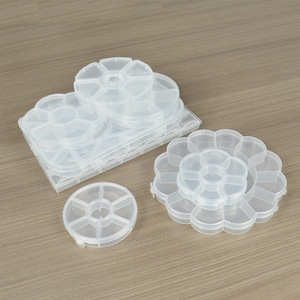 Transparent Plastic Compartment <b>Storage</b> <b>Box</b> For Jewelry Beads Rhinestones Fishing Gear Sewing Kit PP Material Desktop Organizer - Product Image 1