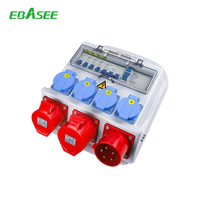 Caja de Distribución de Energía Portátil EBASEE/OEM con Tomas Industriales de 16A, 32A, 63A y 125A, Caja de Tomacorrientes Eléctrica Impermeable IP65