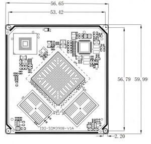 IDO-SOM3908 Rockchip RK3399 ซีพียู 64 บิต 6 คอร์ แรม 4GB DDR4 หน่วยความจำ 32GB EMMC ระบบ Android 7.1 LINUX บนโมดูลบอร์ดฝังตัว SOM - Product Image 3