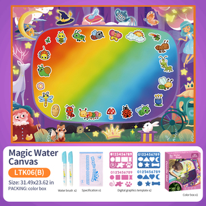 Tappetino per Pittura ad Acqua Riciclabile 80*60 cm, Giocattolo Creativo per Disegno ad Acqua, Simpatico Tappetino per Disegnare Insetti per Bambini - Product Image 2