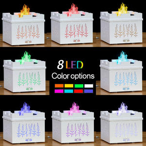 Diffuseur d'arômes YX-2753 Beacon Tower 0,5 L, humidificateur à effet bois avec lumière LED flamme pour la maison et le bureau - Product Image 5