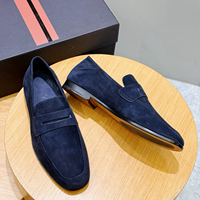 Mocassins Penny en Cuir Pleine Fleur Véritable Importé d'Italie, Souples, Légers, à Enfiler, pour le Bureau et la Marche