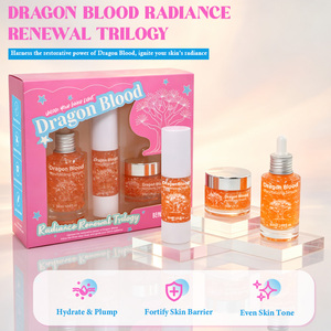 Ensemble Anti-Âge au Sang de Dragon avec Sérum, Lotion et <span class=keywords><strong>Crème</strong></span> : Réparation Antioxydante, Protection de la Barrière Cutanée, Soulagement des Rougeurs |   Vente en gros - Product Image 1