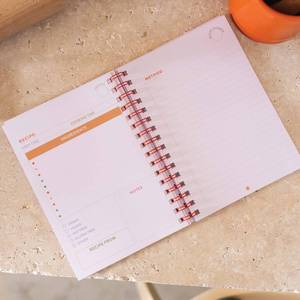 Carnet <span class=keywords><strong>de</strong></span> <span class=keywords><strong>recettes</strong></span> rose personnalisé à spirale, joli carnet <span class=keywords><strong>de</strong></span> notes à reliure métallique motif tomate, planificateur culinaire personnalisé <span class=keywords><strong>pour</strong></span> la <span class=keywords><strong>cuisine</strong></span> - Product Image 6