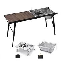 Système de cuisine mobile professionnel en acier inoxydable OEM personnalisé pour le camping - Fournisseur d'équipements pliables en alliage d'aluminium
