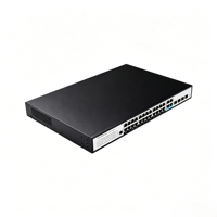 Switch PoE Gigabit géré 24 ports, ports PoE++ 90W, budget 500W, 4 uplinks combo Gigabit RJ45/SFP, 256 Gbit/s, gestion L2+