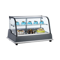 Nouveau 120L Commercial Verre Boulangerie Refroidisseur Vitrine Comptoir Refroidisseur Mini Gâteau Affichage Réfrigérateur