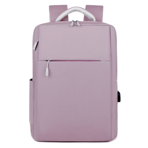 Factory Wholesale Custom Logo Oxford Zipper Closure Waterproof Anti-Theft Laptop Backpack USB <b>Bags</b> Polyester Lining for Travel - Product Image 1