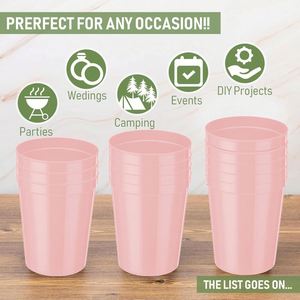 Gobelets de fête en plastique incassables de 16 oz avec logo imprimé pour le camping - Product Image 3