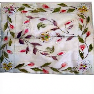 Housse de coussin carrée de qualité supérieure 100% coton, motif floral élégant et doux, personnalisable pour canapé, chambre à coucher, salon, décoration de la maison - Product Image 1