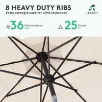Parasol manuel personnalisé pour extérieur, grand format 4x4m, 5x5m, 6x6m, résistant aux UV, idéal pour les parcs et les stands de bière/café