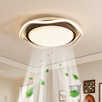 Ventilateur de plafond LED silencieux sans pales, spectre complet, CRI élevé, style minimaliste, luminaire moderne avec télécommande