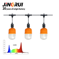 Lampu LED PAR30 COB Profesional untuk Pertumbuhan Tanaman IP65 Spektrum Penuh Dapat Diredupkan Basis E26 15W untuk Rumah Kaca, Bibit Sayuran, Bunga Dalam Ruangan