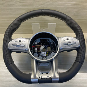 Volante de cuero cosido a mano de Mercedes personalizado para Mercedes Benz Cla Amg G63 W204 W205 W211 W212 W222 W213 W218 C43 <span class=keywords><strong>C300</strong></span> - Product Image 1