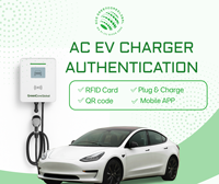 Chargeur de véhicule électrique CCS2 DC GCG 7kW-22kW Plug&Charge à connecteur unique, montage mural, socle avec certification OCPP pour stations de recharge de véhicules électriques