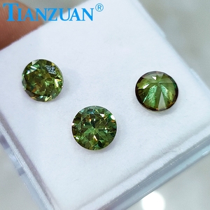 8mm 10mm turchia Diaspore Gibbsite zultaniti verde giallo cambiamento di colore rotondo Zirconia cubica <span class=keywords><strong>pietra</strong></span> sfusa Cz - Product Image 5